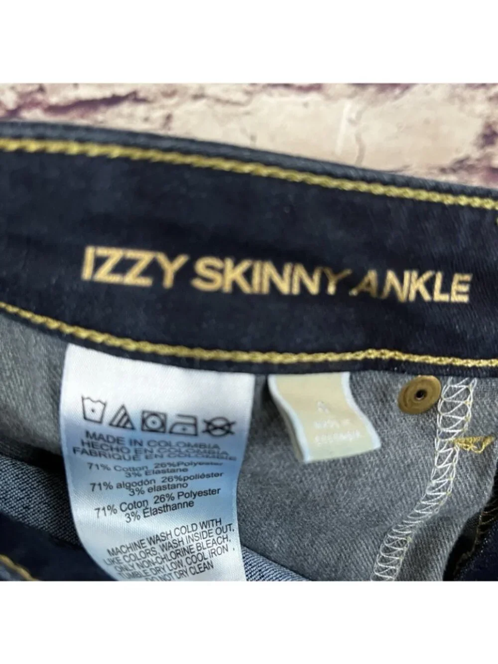 Michael Kors Izzy Skinny Dark Wash Ankle Crop Denim Jeans